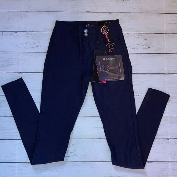 Womens CG Jeans Juniors Skinny Slim Stretch Min-Rise Pants Size 1/2 - Picture 1 of 5